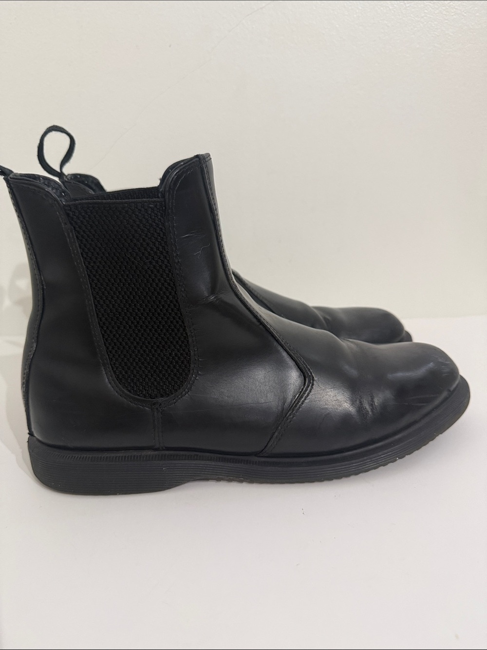 Dr. Martens Flora Chelsea Boots Womens Size 11 Black Leather